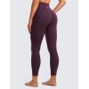imageCRZ YOGA Womens Butterluxe Cross Waist Workout Leggings 25 Inches  V Crossover High Waisted Gym YogaDeep Purple