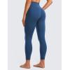 imageCRZ YOGA Womens Butterluxe Cross Waist Workout Leggings 25 Inches  V Crossover High Waisted Gym YogaFrench Navy