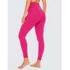 imageCRZ YOGA Womens Butterluxe Cross Waist Workout Leggings 25 Inches  V Crossover High Waisted Gym YogaGranita Pink