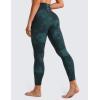 imageCRZ YOGA Womens Butterluxe Cross Waist Workout Leggings 25 Inches  V Crossover High Waisted Gym YogaGreen Tiedye Flowers