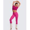 imageCRZ YOGA Womens Butterluxe Cross Waist Workout Leggings 25 Inches  V Crossover High Waisted Gym YogaHibiscus Purple