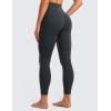 imageCRZ YOGA Womens Butterluxe Cross Waist Workout Leggings 25 Inches  V Crossover High Waisted Gym YogaMelanite