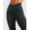 imageCRZ YOGA Womens Butterluxe Cross Waist Workout Leggings 25 Inches  V Crossover High Waisted Gym YogaMelanite
