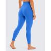 imageCRZ YOGA Womens Butterluxe Cross Waist Workout Leggings 25 Inches  V Crossover High Waisted Gym YogaSparkle Blue