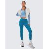 imageCRZ YOGA Womens Butterluxe Cross Waist Workout Leggings 25 Inches  V Crossover High Waisted Gym YogaSupersonic Blue