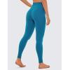 imageCRZ YOGA Womens Butterluxe Cross Waist Workout Leggings 25 Inches  V Crossover High Waisted Gym YogaSupersonic Blue