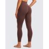 imageCRZ YOGA Womens Butterluxe Cross Waist Workout Leggings 25 Inches  V Crossover High Waisted Gym YogaTaupe