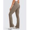 imageCRZ YOGA Womens Butterluxe High Waist Flare Pants 29quot  305quot  32quot  335quot  Wide Leg Bootcut Yoga Pants with Pocket LoungeNomad Grey