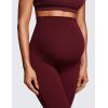 imageCRZ YOGA Womens Butterluxe Maternity Leggings Over The Belly 25quot  Buttery Soft Workout Activewear Yoga Pregnancy PantsRed Merlot