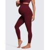 imageCRZ YOGA Womens Butterluxe Maternity Leggings Over The Belly 25quot  Buttery Soft Workout Activewear Yoga Pregnancy PantsRed Merlot