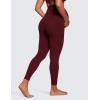 imageCRZ YOGA Womens Butterluxe Maternity Leggings Over The Belly 25quot  Buttery Soft Workout Activewear Yoga Pregnancy PantsRed Merlot
