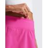 imageCRZ YOGA Womens Quick Dry Pleated Tennis Skirts Mid Waisted Cute Athletic Workout Running Sports Golf Skorts VolleyballHibiscus Purple