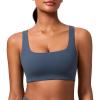 imageCRZ YOGA Butterlift Double Lined Square Neck Sports Bras for Women  Wireless VShaped Racerback Workout Yoga Bra Non PaddedStelindigo