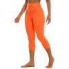 imageCRZ YOGA Butterluxe High Waisted Capris Workout Leggings for Women 21  Lounge Leggings Buttery Soft Yoga PantsNeon Orange
