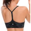 imageCRZ YOGA Butterluxe Womens Y Back Sports Bra  Padded Racerback Low Impact Spaghetti Thin Strap Workout Yoga TopTie Dye Smoke Ink