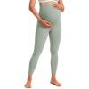 imageCRZ YOGA Womens Butterluxe Maternity Leggings Over The Belly 25quot  Buttery Soft Workout Activewear Yoga Pregnancy PantsGreen Palm Court