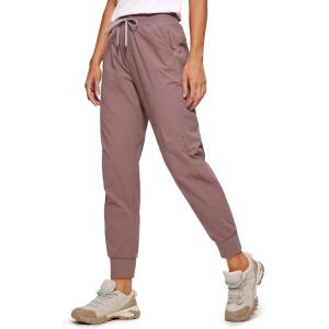 imageCRZ YOGA Athletic High Waisted Joggers for Women 275quot  Lightweight Workout Travel Casual Outdoor Hiking Pants with PocketsMauve