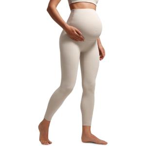 imageCRZ YOGA Womens Butterluxe Maternity Leggings Over The Belly 25quot  Buttery Soft Workout Activewear Yoga Pregnancy PantsMojave Tan