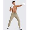 imageCRZ YOGA Athletic Joggers for Men 29quot31quot Lightweight Water Resistant Outdoor Workout Pants with Zip PocketsKhali Barley