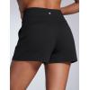imageCRZ YOGA Butterbreeze Workout Shorts for Women Linerless High Waisted for Casual Athletic Gym Yoga with PocketsBlack