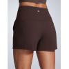 imageCRZ YOGA Butterbreeze Workout Shorts for Women Linerless High Waisted for Casual Athletic Gym Yoga with PocketsHot Fudge Brown