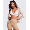 imageCRZ YOGA Butterluxe Deep VNeck Sports Bras for Women  Spaghetti Strap Criss Cross Padded Top Low Coverage Wireless YogaWhite