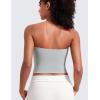 imageCRZ YOGA Butterluxe Double Lined Tube Tops for Women Going Out Crop Sleeveless Tank Bandeau Strapless Casual ShirtsSterling