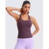 imageCRZ YOGA Butterluxe Racerback Workout Tank Tops for Women Sleeveless Camisole Gym Athletic Yoga ShirtsGrape Thistle Purple