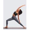 imageCRZ YOGA Butterluxe Womens U Back Sports Bra  Scoop Neck Padded Low Impact Yoga Clothes Workout Crop Top with Built in PadsGrey Tie Dye Flowers