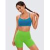 imageCRZ YOGA Butterluxe Womens Y Back Sports Bra  Padded Racerback Low Impact Spaghetti Thin Strap Workout Yoga TopSupersonic Blue