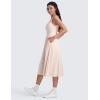 imageCRZ YOGA Cloudweight Double Lined Square Neck Midi Dresses for Women Casual Summer Sleeveless Outfits with Side PocketsWhite Opal