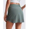imageCRZ YOGA Dolphin Golf Skirts for Women A Line High Waisted Casual Athletic Mini Tennis Pickleball Skort with Zipper PocketGrey Sage