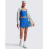imageCRZ YOGA Dolphin Golf Skirts for Women A Line High Waisted Casual Athletic Mini Tennis Pickleball Skort with Zipper PocketSparkle Blue