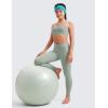 imageCRZ YOGA Girls Butterluxe Full Length Athletic Leggings  Kids High Waist Lounge Pants Active Dance Running Yoga TightsGreen Palm Court