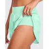 imageCRZ YOGA High Waisted Dolphin Athletic Running Shorts for Women 3quot High Split Comfy Mesh Liner for Gym Workout TrackMint Moment
