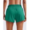 imageCRZ YOGA High Waisted Running Shorts for Women 25quot  Mesh Liner Quick Dry for Sport Athletic Workout with Zipper PocketCascadia Green