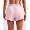 imageCRZ YOGA High Waisted Running Shorts for Women 25quot  Mesh Liner Quick Dry for Sport Athletic Workout with Zipper PocketStrawberry Pink