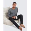 imageCRZ YOGA Mens Cloud Jersey Lightweight Sweatpants 30quot Workout Casual Lounge Open Bottom Pants with Zipper PocketsBlack