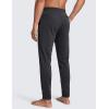 imageCRZ YOGA Mens Cloud Jersey Lightweight Sweatpants 30quot Workout Casual Lounge Open Bottom Pants with Zipper PocketsInk Gray