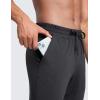 imageCRZ YOGA Mens Cloud Jersey Lightweight Sweatpants 30quot Workout Casual Lounge Open Bottom Pants with Zipper PocketsInk Gray