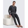 imageCRZ YOGA Mens Cloud Jersey Lightweight Sweatpants 30quot Workout Casual Lounge Open Bottom Pants with Zipper PocketsInk Gray