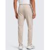 imageCRZ YOGA Mens Cloud Jersey Lightweight Sweatpants 30quot Workout Casual Lounge Open Bottom Pants with Zipper PocketsMojave Tan