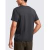 imageCRZ YOGA Mens Cotton Polyester Short Sleeve TShirt Classic Fit Casual Workout Tops Soft Premium TeeMysterious Grey