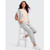 imageCRZ YOGA Pima Cotton Short Sleeve Workout Tops for Women Loose Basic TShirts Athletic Gym Casual ShirtsWhite Opal