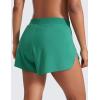 imageCRZ YOGA Running Shorts for Women High Waisted V Split for Gym Workout Athletic Track with Liner Breathable Quick DryCascadia Green