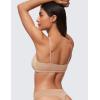 imageCRZ YOGA Soft High Rise Thongs for Women  Sexy Tagless Comfortable Panties Smooth Stretch Breathable Ladies Underwear 3 PackWarm Beige 3pack