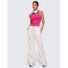 imageCRZ YOGA Softembrace Casual Tops for Women Soft Double Lined Scoop Neck Crop Sleeveless Shirts Basic Going Out TanksGranita Pink
