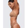 imageCRZ YOGA Softhold Womens Double Lined Bralettes  Scoop Neck Adjustable Straps Unlined Cami Wireless TShirt Everyday BraGravel Beige