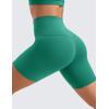 imageCRZ YOGA Womens ButterLuxe Biker Shorts 6 Inches  High Waisted Workout Running Volleyball Spandex YogaCascadia Green