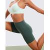 imageCRZ YOGA Womens ButterLuxe Biker Shorts 6 Inches  High Waisted Workout Running Volleyball Spandex YogaDark Forest Green